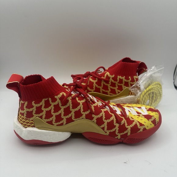 Adidas Pharrell x Crazy BYW Chinese New Year Sneakers Mens 10 Ambition EE8688 - Picture 7 of 12